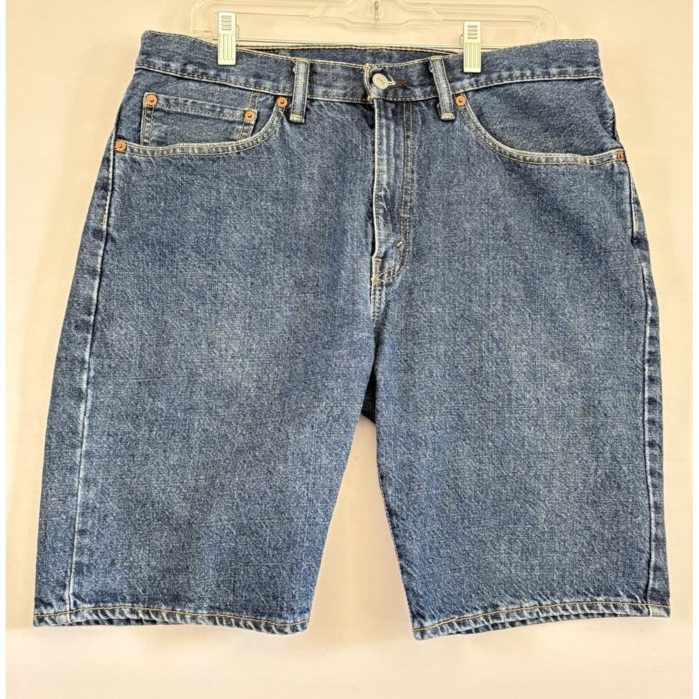Levi's 505 Straight Regular Fit Men's Medium‎ Wash Denim Shorts Size 34